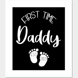 First time daddy Est. 2021 Posters and Art